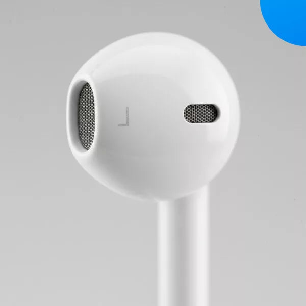Prio Stereo USB-C Headset In-Ear – Kopfhörer mit Mikrofon & Steuerung (Classic) – Weiß
