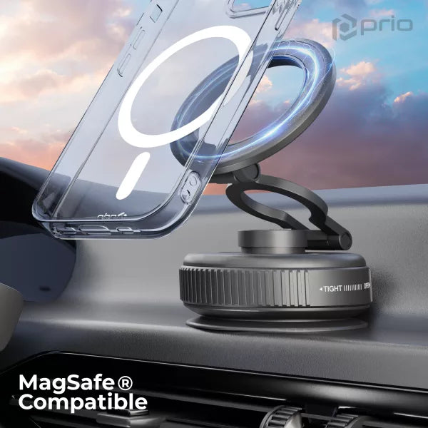 Prio Magnetische Auto-Handyhalterung – Windschutzscheibe & Armaturenbrett