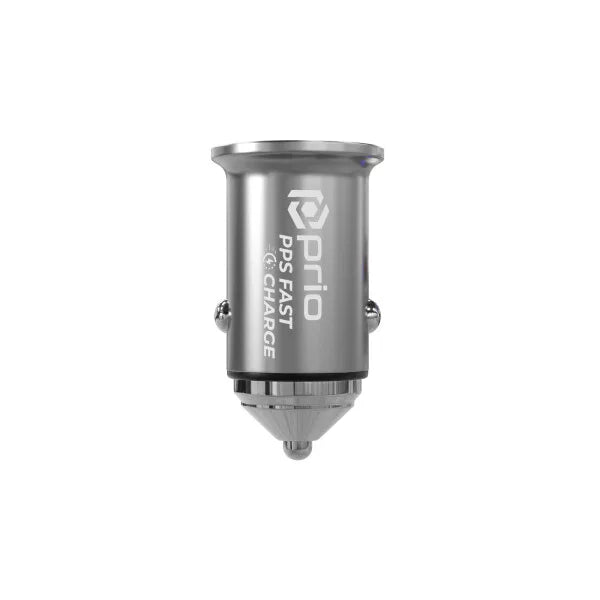 Prio 45W KFZ-Schnellladegerät USB-C & USB-A – PD 3.0, Silber