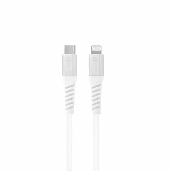Prio iPhone Ladekabel USB-C auf Lightning – MFi zertifiziert, 1,2m, Weiß